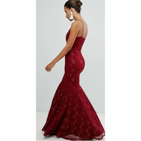 Club L Lace Strappy  Dress w/ Sequin Detail - Picture 2 of 3